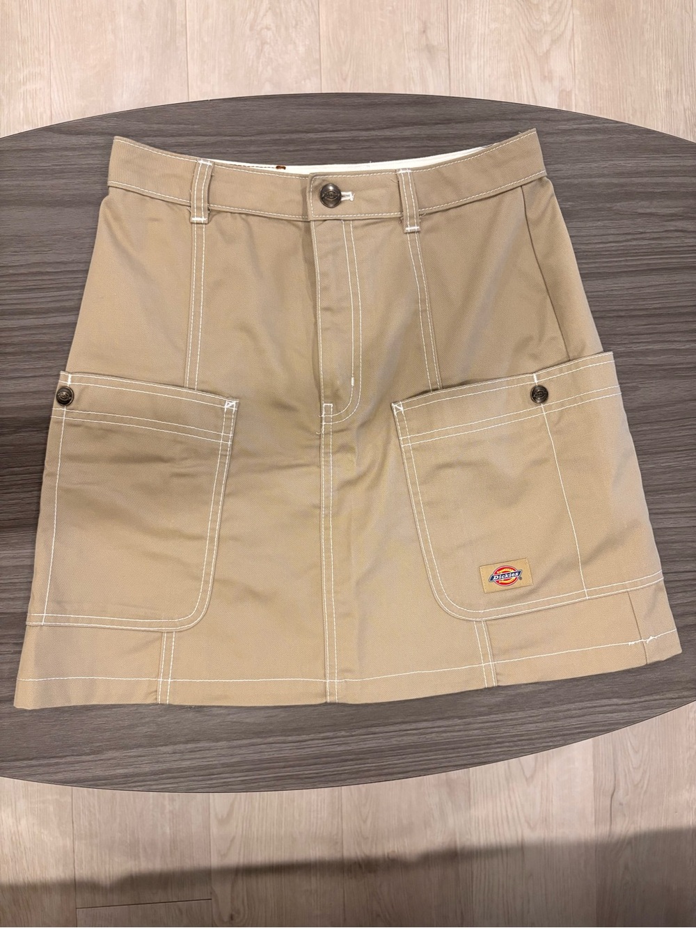 Dickies Beige Workwear Mini Skirt